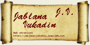 Jablana Vukadin vizit kartica